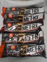 Qty 5 Met Rx Peanut Butter Cup Protein Plus Bars