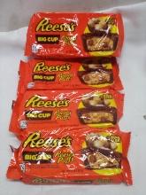 Qty 4 Reese’s Big Cup Reese’s Puffs King Size