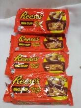 Qty 4 Reese’s Big Cup Reese’s Puffs King Size