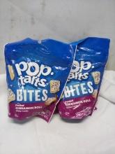 Qty 2 Pop Tart Bites Frosted Cinnamon Roll 3.5oz