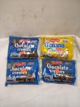 Qty 3 Chocolate Creme Cookie 5oz/ Qty 1 Banana Creme Cookies 5oz