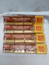 Qty 4 Toast & Peanut Butter Sandwich Crackers Big Snack Pack