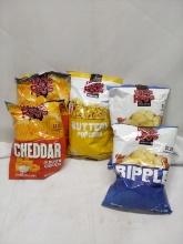 Uncle Ray’s Rippled/Cheddar Sour Cream Potato Chips Buttery Popcorn