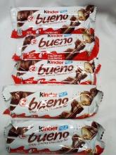 Qty 5 Kinder Bueno Crispy creamy Chocolate Bar 1.5oz