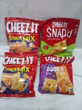 Qty 4 Cheez-It Lot- Double Cheese, Jalapeno Jack, Bacon/ Cheddar Cheese