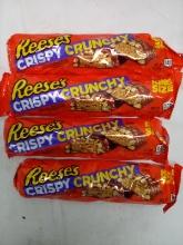 Qty 4 Reese’s Crispy Crunchy Bar King Size 3.1oz