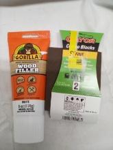 Gorilla Wood Filler White/ Gator Fine Sanding Block