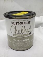 Rustoleum Ultra Matte Paint Chalked- Color Tate Green 1qt