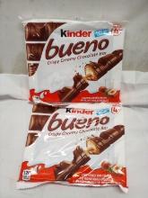 Qty 2 Kinder Bueno 4 Bar Share Pack