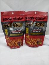 Qty 2 Snak Club Hot Ones Tangy Chili Snack Mix