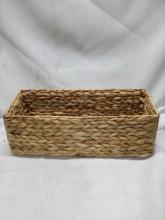 Decorative basket 16” x 6” x 5”