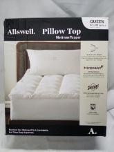 Allswell Pillow Top Mattress Topper Queen Size 60” x 80”