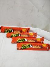 Lot of 4 King Size Reeses Take 5 Chocolate Bars