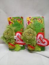 Qty 2 Grinch 3pack Cat Toy