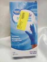 Great Value 100Cnt Box of Nitrile Disposable Gloves