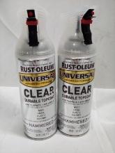 2 Rust-Oleum Universal 11oz Clear Durable Topcoat Sprays