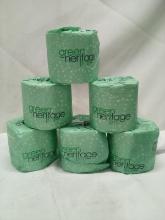 Lot of 6 Green Heritage Pro Resolute Tissue/Toilet Paper Rolls