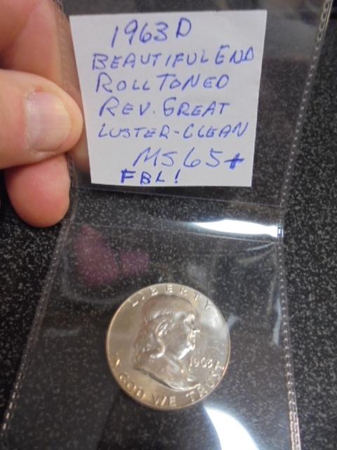 1963 D Mint Silver Franklin Half Dollar