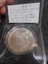 1881 O Mint Morgan Silver Dollar