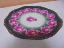 Antqiue German Hand Painted Roses Plate