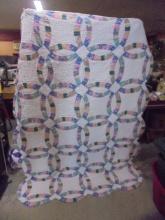 Beautiful Twin Size Wedding Band Quilt