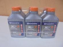 6 Pack Husqvarna 2.5gal 2 Cycle 2 Stroke Synthetic Blend Oil