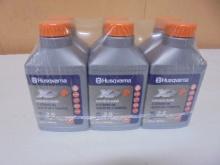 6 Pack Husqvarna 2.5gal 2 Cycle 2 Stroke Synthetic Blend Oil