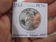 1962 Silver Proof Franklin Half Dollar