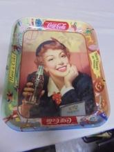 Vintage Metal Coca-Cola Advertisement Tray
