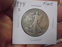 1944 S Mint Silver Walking Liberty Half Dollar