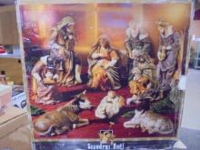 9pc Grandeur Noel Nativity Set