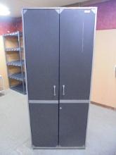 Coleman Double Door Wooden Storage Cabinet w/ Shelves