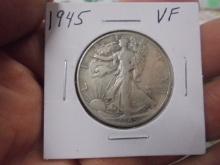 1945 Silver Walking Liberty Half Dollar