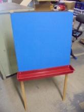 Child's Art Easel w/ Chalkboard & Dry Erase Board