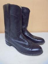 Pair of Men's Leather Justin Boots
