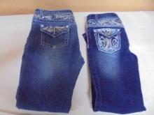 2 Pair of Girl's Arizona Jean Co. Jeans