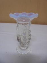 Vintage Fenton Opalescent Miniature Hand Vase