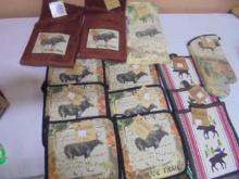 Large Group of Brand New Hotpads/Kitchen Towel w/ Moose