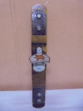 New Holland Brewing Cast Bottle Opener On Wood