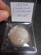 1923 P Mint Silver Peace Dollar