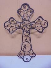 Ornate Iron Cross Wall Art