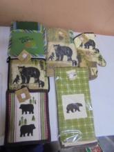 Group of Brand New Hotpads & Kitchen Towels w/ Bears