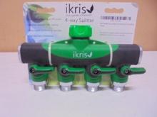 ikris Garden Hose 4-Way Splitter