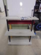 3 Tier Ladder Metal & Wood Wall Shelf