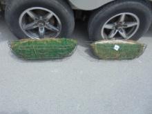 2 Deck Iron Planters w/ Liners