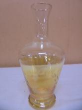 Vintage Marigold Carnival Cut Glass Vase