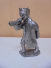 Pewter Soldier Boy w/ Bugel Figurine