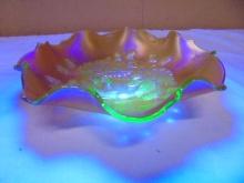 Vintage Fenton Acorn Marigold Carnival Bowl