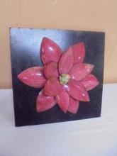 Metal Art 3D Flower Wall Décor