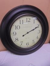 Large Round Baldauf Clock Co. Wall Clock